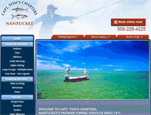 Tablet Screenshot of captaintomscharters.com